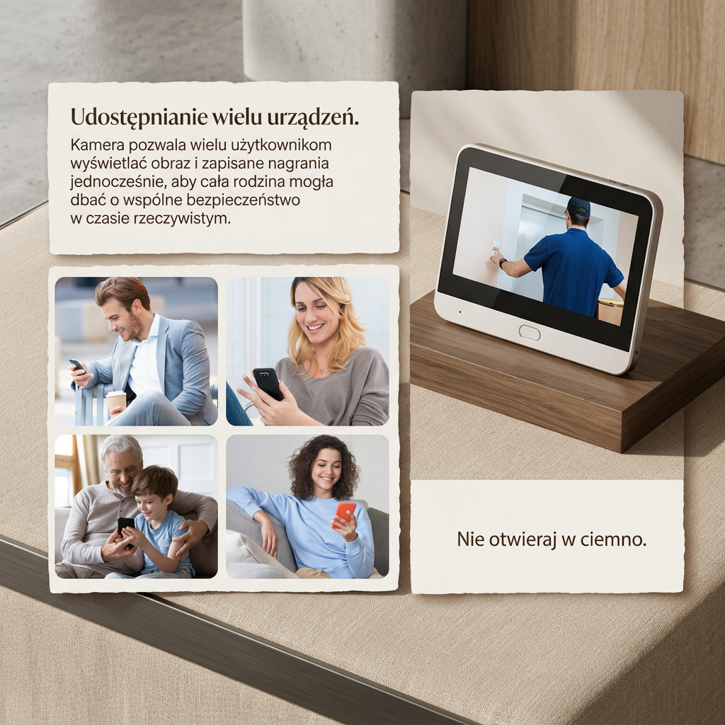 Inteligentny Wizjer Drzwiowy z Kamerą